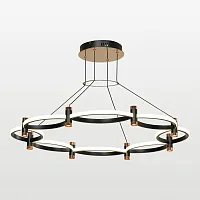 Люстра подвесная Taylor LSP-7211 Lussole белая чёрная на 1 лампу, основание чёрное медь в стиле современный хай-тек Люстра подвесная Taylor LSP-7211 Lussole белая чёрная на 1 лампу, основание чёрное медь в стиле современный хай-тек